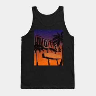 Vintage Motel Sign Sunset Tank Top